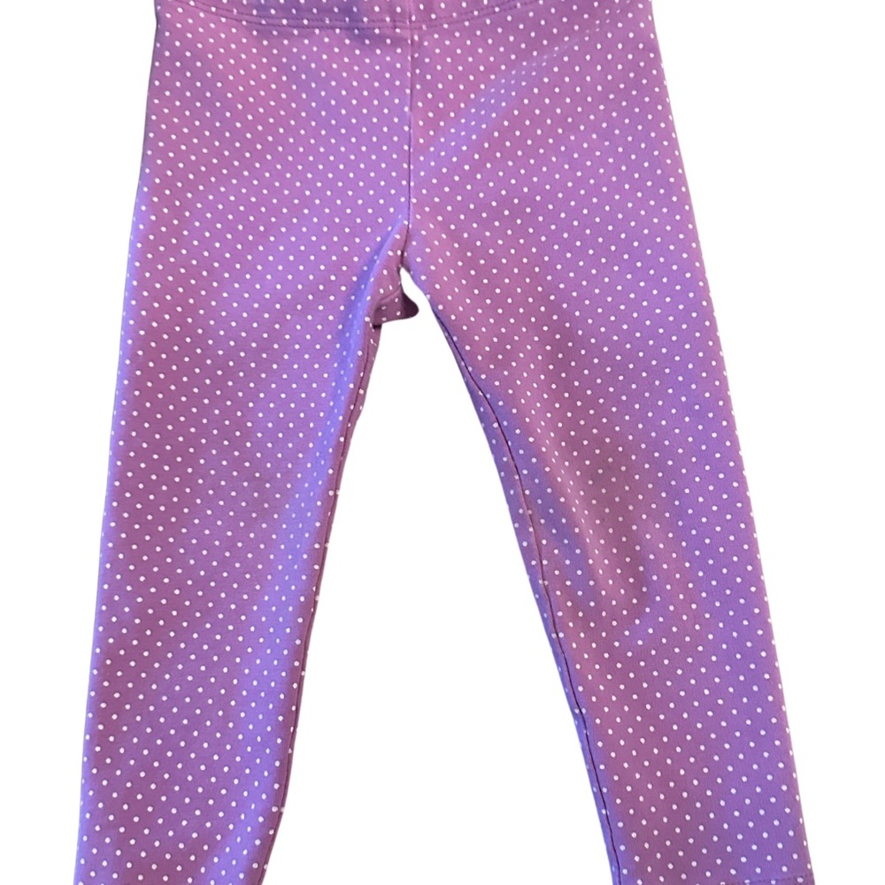 18-24 months Tea Collection leggings.  Pink with white polka dots.